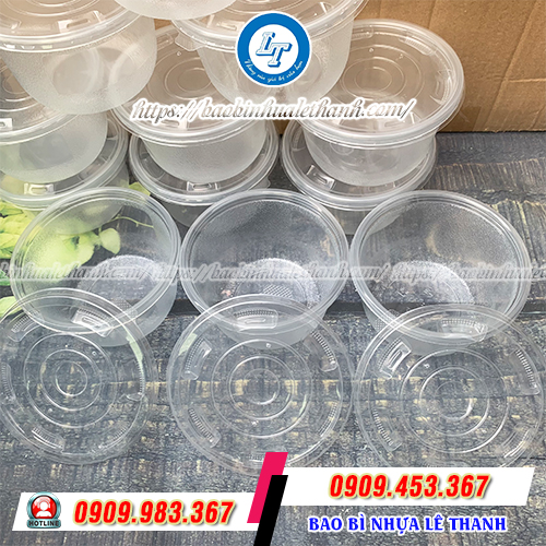 Tô nhựa dùng 1 lần có nắp Tô nhựa dùng 1 lần có nắp