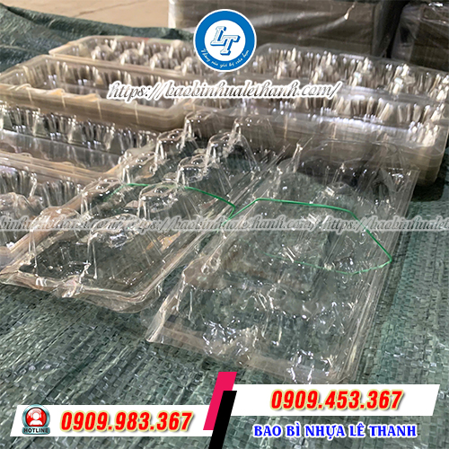 Vỉ nhựa đựng trứng 10 quả bấm kim Vỉ nhựa đựng trứng 10 quả bấm kim