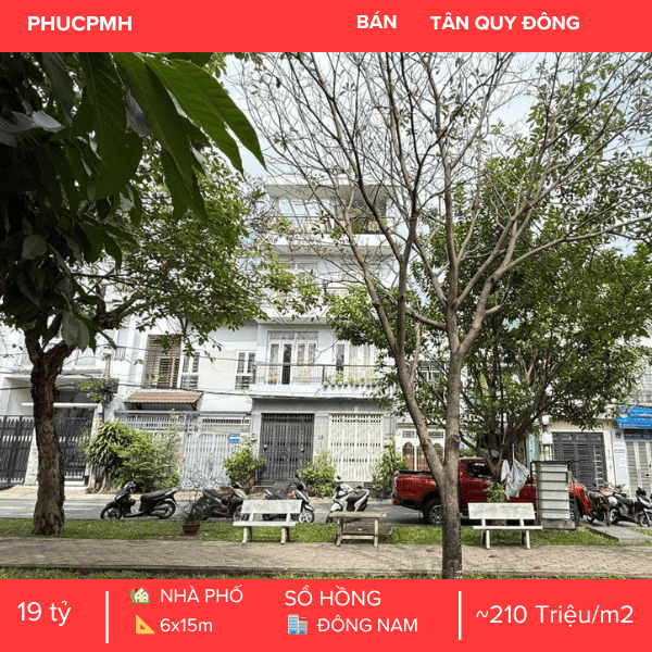 💎NHÀ PHỐ KDC TÂN QUY ĐÔNG – ĐỐI DIỆN CÔNG VIÊN – NGANG 6M CỰC HIẾM