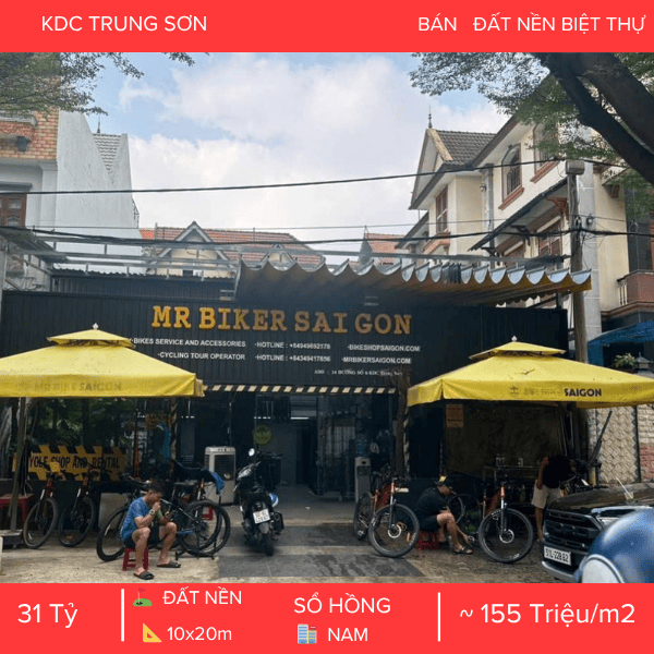 LÔ ĐẤT BIỆT THỰ KIM CƯƠNG KDC TRUNG SƠN – MẶT TIỀN ĐƯỜNG SỐ 6 – VỊ TRÍ THÔNG RA VEN SÔNG – GIÁ CHỐT CỰC TỐT