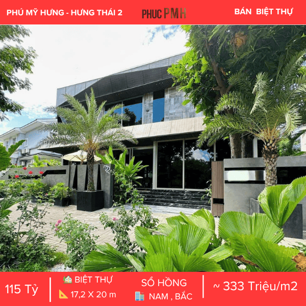 PHÚ MỸ HƯNG – BIỆT THỰ ĐƠN LẬP HƯNG THÁI 2 – NHÀ SIÊU ĐẸP – COMPOUND KHÉP KÍN – Ở NGAY