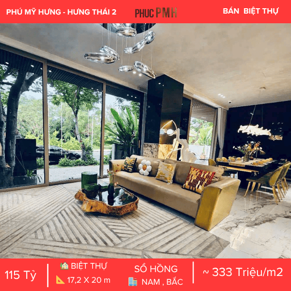 PHÚ MỸ HƯNG – BIỆT THỰ ĐƠN LẬP HƯNG THÁI 2 – NHÀ SIÊU ĐẸP – COMPOUND KHÉP KÍN – Ở NGAY