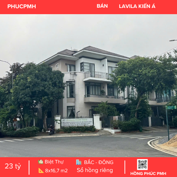 BÁN BIỆT THỰ GÓC 2 MẶT TIỀN LAVILA KIẾN Á QUẬN 7
