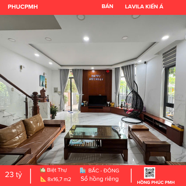 BÁN BIỆT THỰ GÓC 2 MẶT TIỀN LAVILA KIẾN Á QUẬN 7
