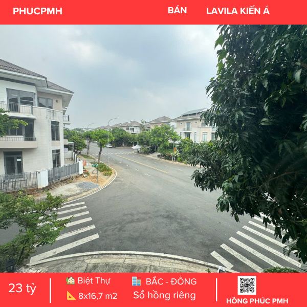 BÁN BIỆT THỰ GÓC 2 MẶT TIỀN LAVILA KIẾN Á QUẬN 7