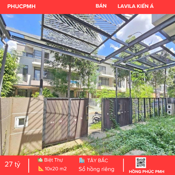 BÁN BIỆT THỰ SONG LẬP KDC LAVILA KIẾN Á NHÀ BÈ