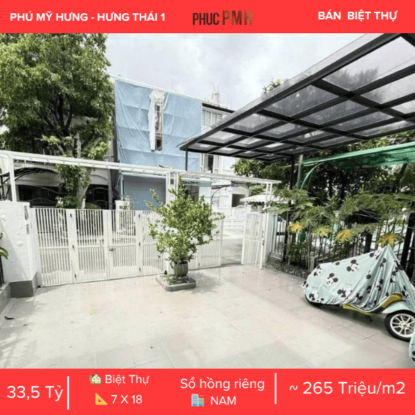 BIỆT THỰ LIỀN KỀ HƯNG THÁI 1 – PHÚ MỸ HƯNG – KHÔNG GIAN SỐNG ĐẲNG CẤP