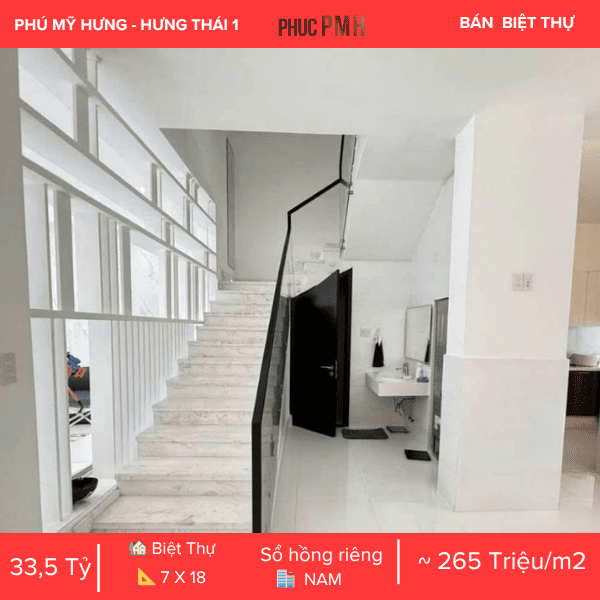 BIỆT THỰ LIỀN KỀ HƯNG THÁI 1 – PHÚ MỸ HƯNG – KHÔNG GIAN SỐNG ĐẲNG CẤP