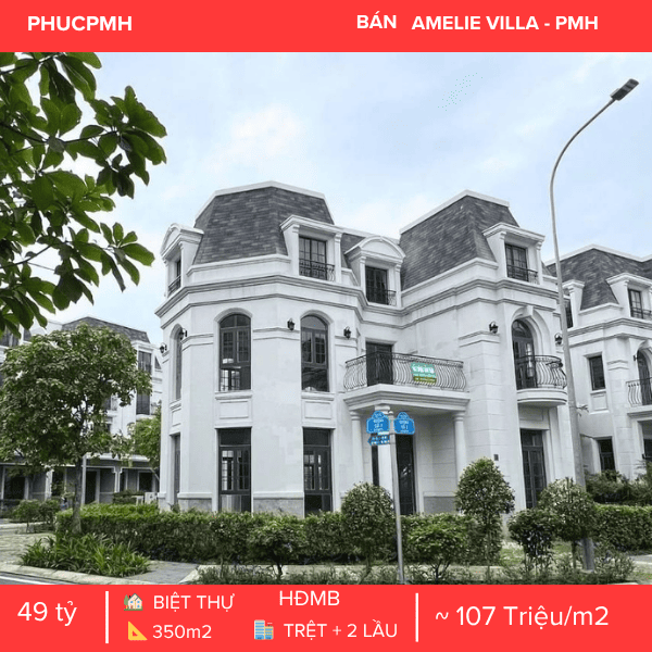 BÁN BIỆT THỰ COMPOUND AMELIE VILLA – KHU ĐÔ THỊ PHÚ MỸ HƯNG – DIỆN TÍCH LỚN 350M2