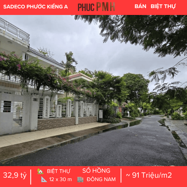 SIÊU BIỆT THỰ PHƯỚC KIỂN – DIỆN TÍCH KHỦNG 360M2 – CHIỀU NGANG 12M BỀ THẾ – GIÁ ĐẦU TƯ