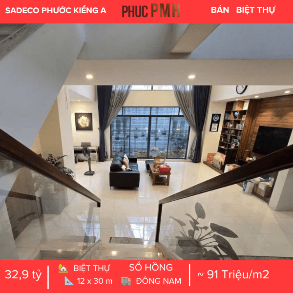 SIÊU BIỆT THỰ PHƯỚC KIỂN – DIỆN TÍCH KHỦNG 360M2 – CHIỀU NGANG 12M BỀ THẾ – GIÁ ĐẦU TƯ