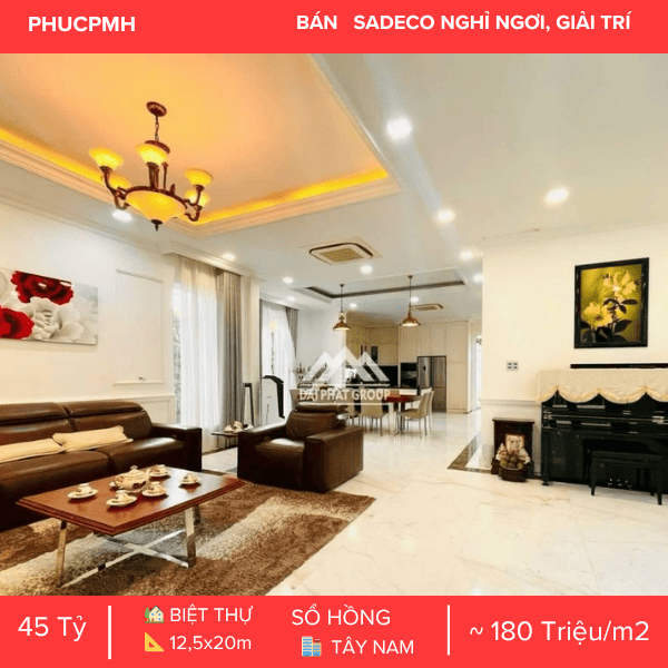 TẬN HƯỞNG CUỘC SỐNG THƯỢNG LƯU TẠI BIỆT THỰ ĐƠN LẬP SADECO TÂN PHONG NGAY SAU LƯNG SC VIVOCITY