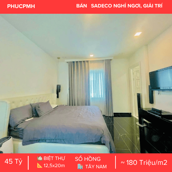 TẬN HƯỞNG CUỘC SỐNG THƯỢNG LƯU TẠI BIỆT THỰ ĐƠN LẬP SADECO TÂN PHONG NGAY SAU LƯNG SC VIVOCITY