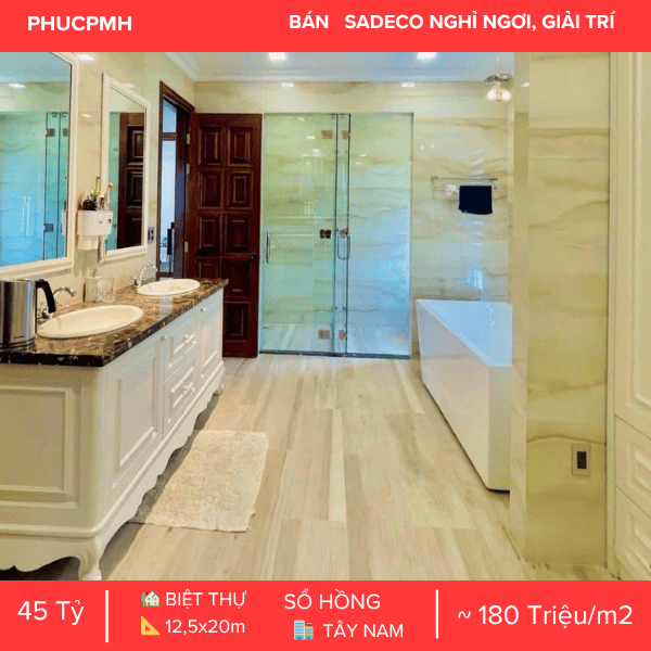TẬN HƯỞNG CUỘC SỐNG THƯỢNG LƯU TẠI BIỆT THỰ ĐƠN LẬP SADECO TÂN PHONG NGAY SAU LƯNG SC VIVOCITY