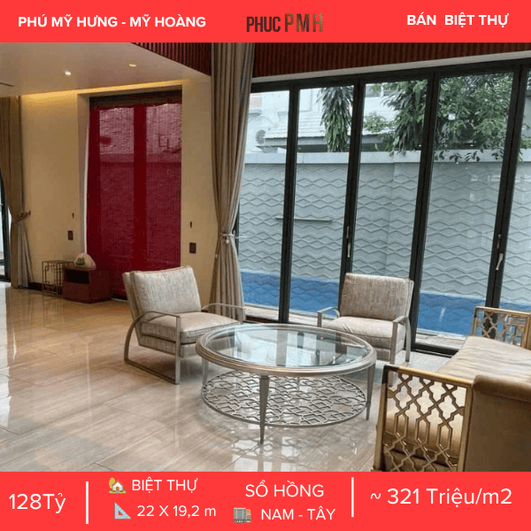 BIỆT THỰ ĐƠN LẬP CÓ HỒ BƠI TRUNG TÂM PHÚ MỸ HƯNG, DIỆN TÍCH 420M², CĂN GÓC 2 MẶT TIỀN, ĐANG CÓ DÒNG TIỀN 140 TRIỆU/THÁNG