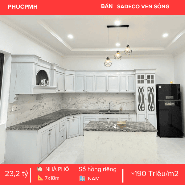  SIÊU PHẨM BIỆT THỰ SADECO VEN SÔNG Q7 – VỊ TRÍ ĐẮC ĐỊA LÔ E23 – HƯỚNG NAM MÁT MẺ