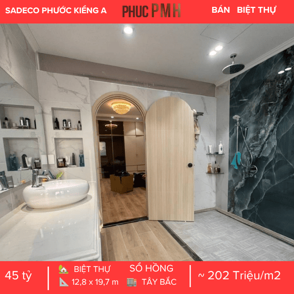 BÁN BIỆT THỰ GÓC 2 MẶT TIỀN KDC SADECO PHƯỚC KIỂNG – FULL NỘI THẤT CAO CẤP – CÓ THANG MÁY