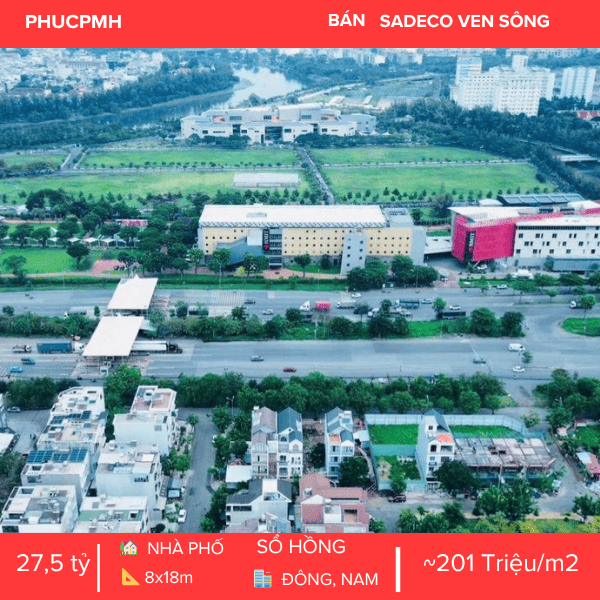💎SIÊU PHẨM GÓC 2 MẶT TIỀN – VỊ TRÍ VÀNG ĐẮC ĐỊA – ĐẲNG CẤP SADECO VEN SÔNG