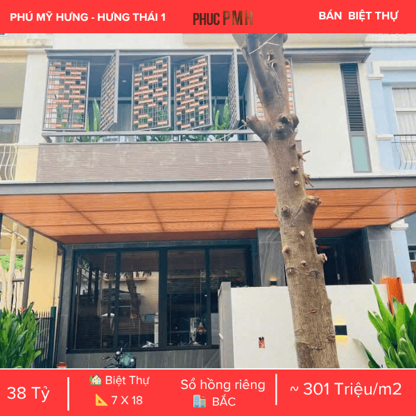 BIỆT THỰ HƯNG THÁI 1 PHÚ MỸ HƯNG – NHÀ MỚI ĐẸP 100%, CÓ HỢP ĐỒNG THUÊ CAO