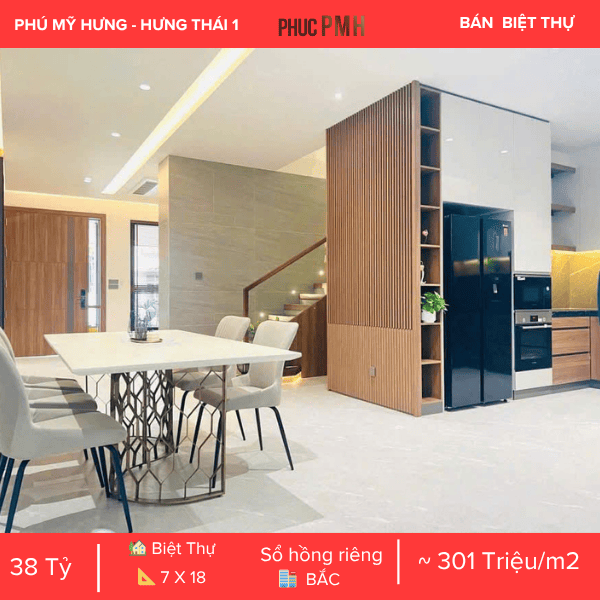BIỆT THỰ HƯNG THÁI 1 PHÚ MỸ HƯNG – NHÀ MỚI ĐẸP 100%, CÓ HỢP ĐỒNG THUÊ CAO