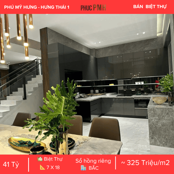 BIỆT THỰ HƯNG THÁI 1 PHÚ MỸ HƯNG – NỘI THẤT SIÊU CAO CẤP – KHU COMPOUND AN NINH 24/7