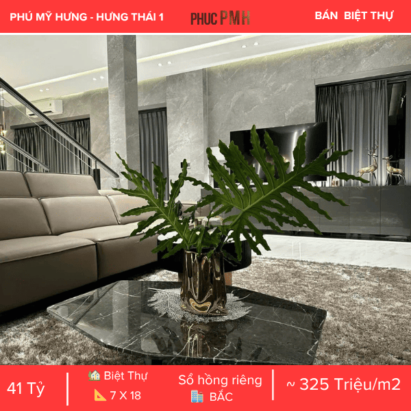 BIỆT THỰ HƯNG THÁI 1 PHÚ MỸ HƯNG – NỘI THẤT SIÊU CAO CẤP – KHU COMPOUND AN NINH 24/7