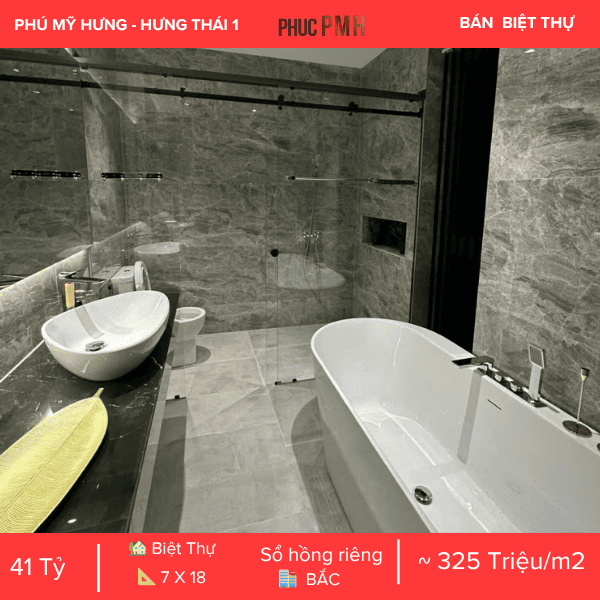BIỆT THỰ HƯNG THÁI 1 PHÚ MỸ HƯNG – NỘI THẤT SIÊU CAO CẤP – KHU COMPOUND AN NINH 24/7