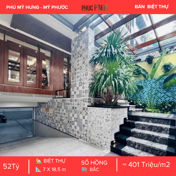 BIỆT THỰ CẢNH ĐỒI MỸ PHƯỚC PHÚ MỸ HƯNG – THIẾT KẾ CÓ HẦM & THANG MÁY – NỘI THẤT LUXURY ĐẲNG CẤP