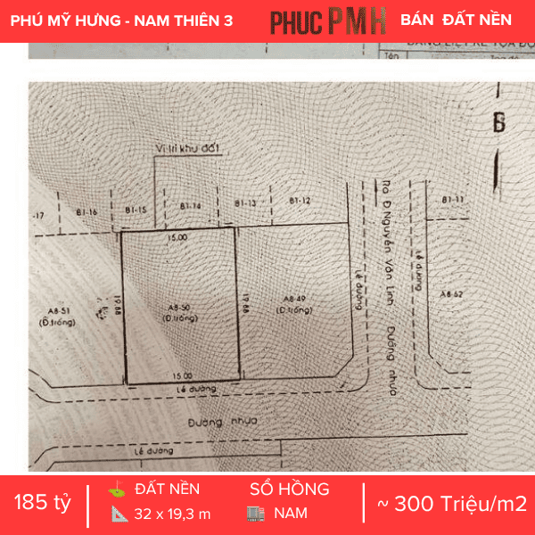 SIÊU PHẨM ĐẤT NỀN DIỆN TÍCH KHỦNG – MẶT TIỀN 32M SIÊU HIẾM – TÂM ĐIỂM PHÚ MỸ HƯNG