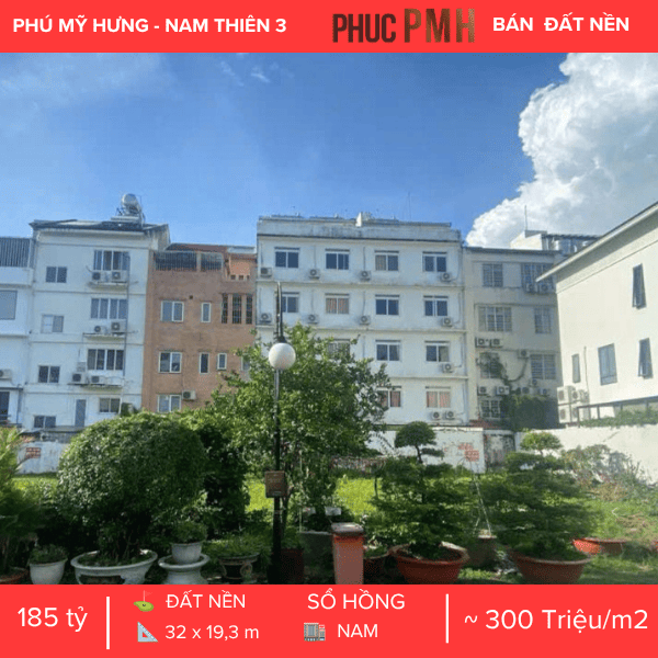 SIÊU PHẨM ĐẤT NỀN DIỆN TÍCH KHỦNG – MẶT TIỀN 32M SIÊU HIẾM – TÂM ĐIỂM PHÚ MỸ HƯNG