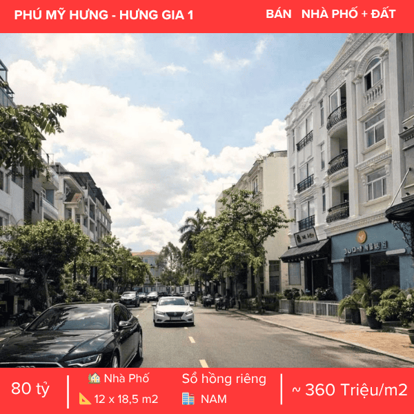 CẶP NHÀ & ĐẤT PHAN KHIÊM ÍCH – HƯNG GIA 1 – PHÚ MỸ HƯNG – QUỸ ĐẤT LỚN HIẾM CÓ