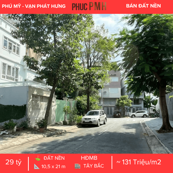 BÁN GẤP ĐẤT BIỆT THỰ SONG LẬP KDC PHÚ MỸ VẠN PHÁT HƯNG QUẬN 7 – MÃ LÔ I14 ĐƯỜNG SỐ 10 – GIÁ TỐT NHẤT THỊ TRƯỜNG