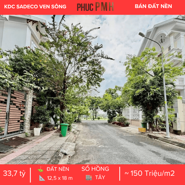 BÁN ĐẤT NỀN BIỆT THỰ ĐƠN LẬP MÃ LÔ S3 KHU DÂN CƯ SADECO VEN SÔNG QUẬN 7 – VỊ TRÍ ĐẮC ĐỊA ĐƯỜNG SỐ 3 – KHUÔN ĐẤT VÀNG NÂNG TẦM ĐẲNG CẤP