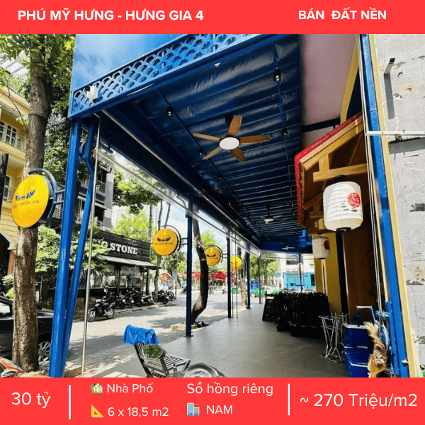 ĐẤT NỀN HƯNG GIA 4 PHÚ MỸ HƯNG, KẾ GÓC PHẠM VĂN NGHỊ, QUY HOẠCH HẦM + 5 TẦNG
