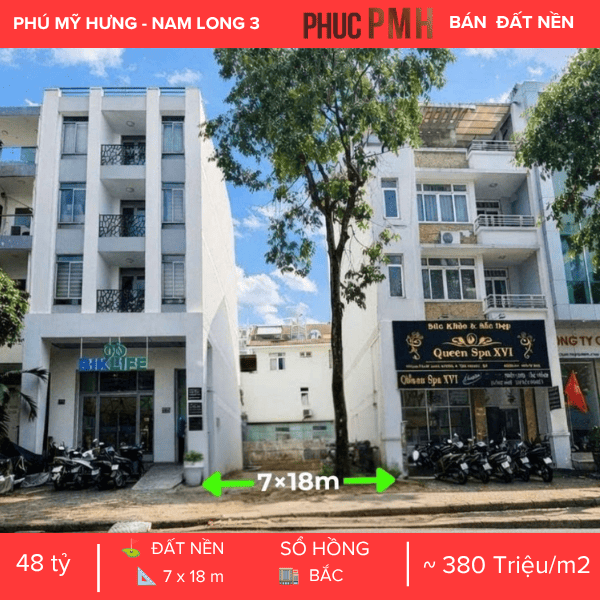 QUỸ ĐẤT VÀNG NAM LONG 3 – PHÚ MỸ HƯNG – TRỤC ĐƯỜNG PHẠM THÁI BƯỜNG – TIỀM NĂNG XÂY DỰNG CAO