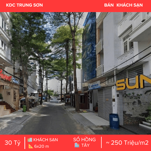  KHÁCH SẠN 21 PHÒNG KDC TRUNG SƠN – KẾT CẤU HẦM & THANG MÁY – VỊ TRÍ KINH DOANH ĐẮC LỢI