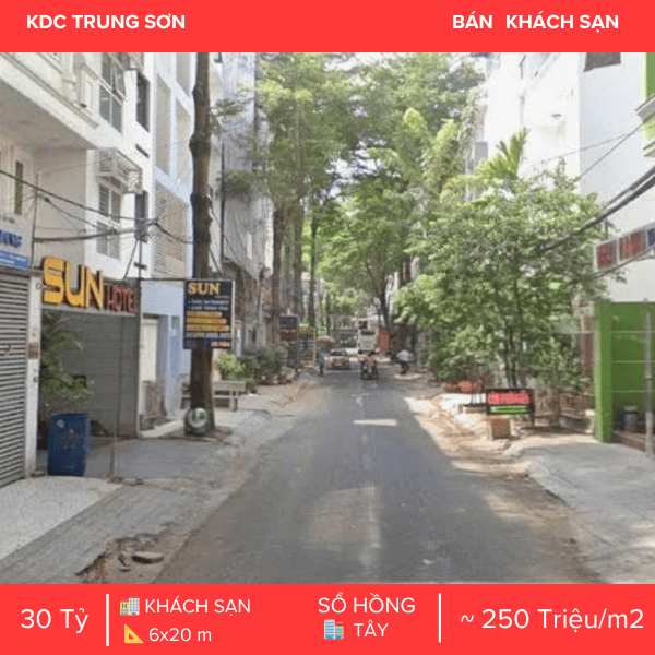  KHÁCH SẠN 21 PHÒNG KDC TRUNG SƠN – KẾT CẤU HẦM & THANG MÁY – VỊ TRÍ KINH DOANH ĐẮC LỢI