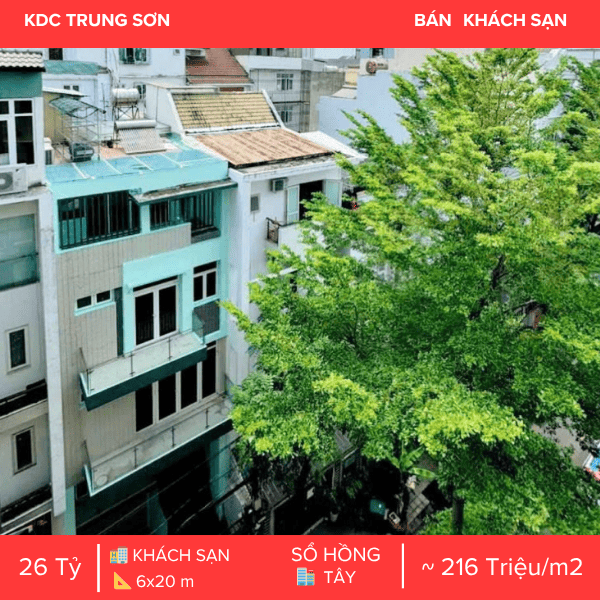  KHÁCH SẠN 21 PHÒNG KDC TRUNG SƠN – KẾT CẤU HẦM & THANG MÁY – GIÁ CHỐT CỰC TỐT TRỤC ĐƯỜNG SỐ 7