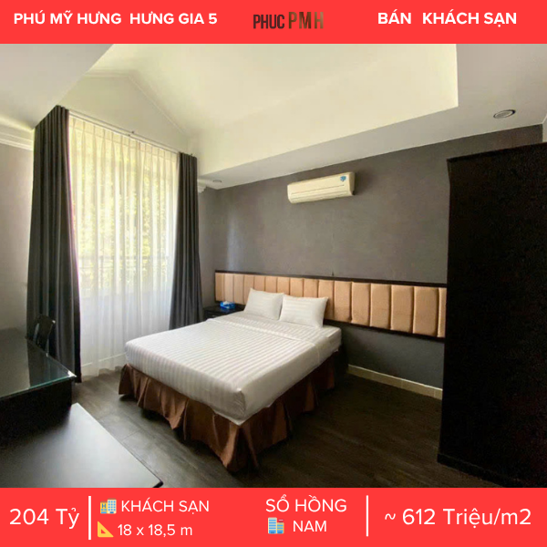 KHÁCH SẠN 36 PHÒNG CAO CẤP VÀ 1 NHÀ HÀNG – VỊ TRÍ VÀNG TẠI PHÚ MỸ HƯNG