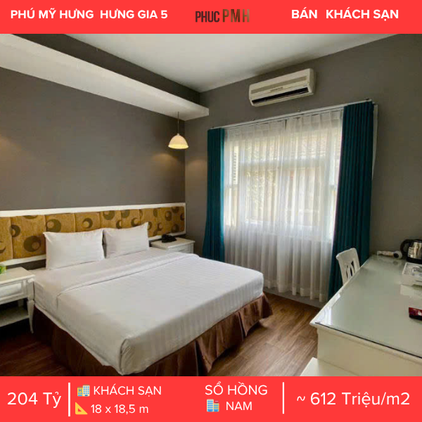KHÁCH SẠN 36 PHÒNG CAO CẤP VÀ 1 NHÀ HÀNG – VỊ TRÍ VÀNG TẠI PHÚ MỸ HƯNG