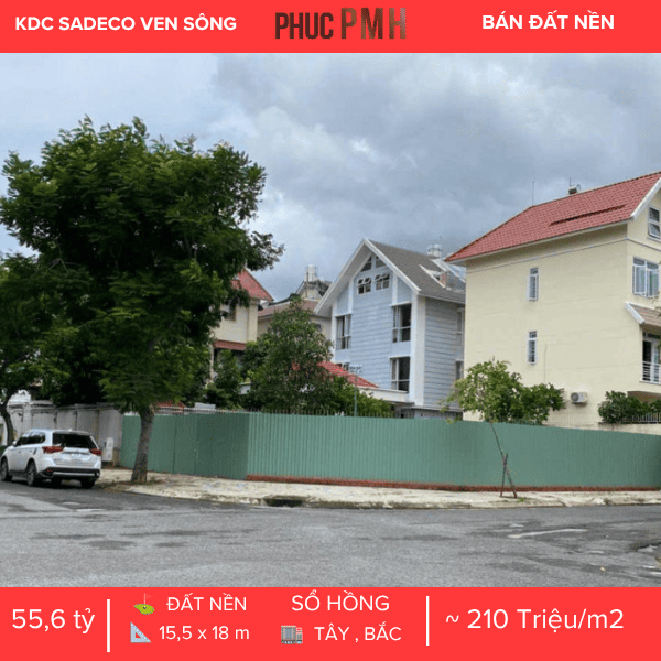 VỊ VỚI GÓC ĐỘC BẢN R1 – HAI MẶT TIỀN LỘ GIỚI 20M – TRÁI TIM SADECO VEN SÔNG
