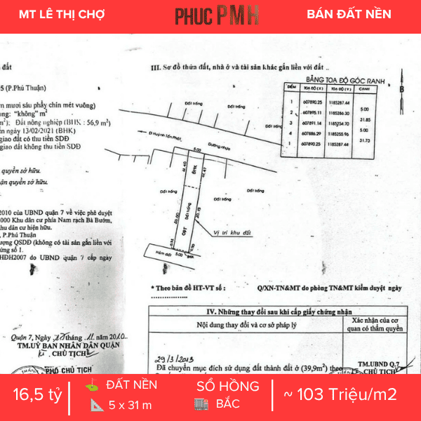 💎 ĐẤT VÀNG MẶT TIỀN LÊ THỊ CHỢ QUẬN 7 – DIỆN TÍCH LÝ TƯỞNG 159M² – TRỤC ĐƯỜNG HUYẾT MẠCH KẾT NỐI PHÚ MỸ HƯNG