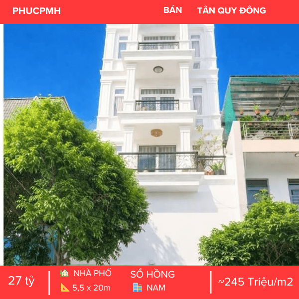 NHÀ PHỐ MẶT TIỀN ĐƯỜNG 79 QUẬN 7 – KẾT CẤU 5 TẦNG – CÓ THANG MÁY – DÒNG TIỀN 42TR/THÁNG