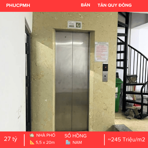 NHÀ PHỐ MẶT TIỀN ĐƯỜNG 79 QUẬN 7 – KẾT CẤU 5 TẦNG – CÓ THANG MÁY – DÒNG TIỀN 42TR/THÁNG