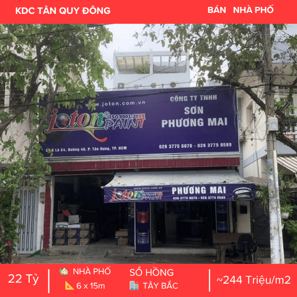 NHÀ MẶT TIỀN KDC TÂN QUY ĐÔNG QUẬN 7 – TIỀM NĂNG XÂY MỚI & KINH DOANH