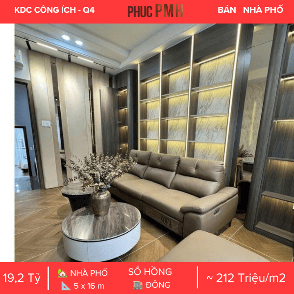 Vị trí đắc địa, tiện nghi vượt trội – Nhà phố số 29 Đường 1B (KDC Công ích Quận 4) hướng Đông vượng khí