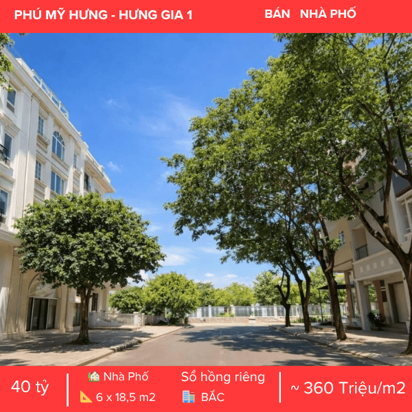 ĐẦU TƯ NHÀ PHỐ THƯƠNG MẠI HƯNG GIA 1 – DÒNG TIỀN THUÊ CAO NGAY TÂM ĐIỂM GIẢI TRÍ PHÚ MỸ HƯNG
