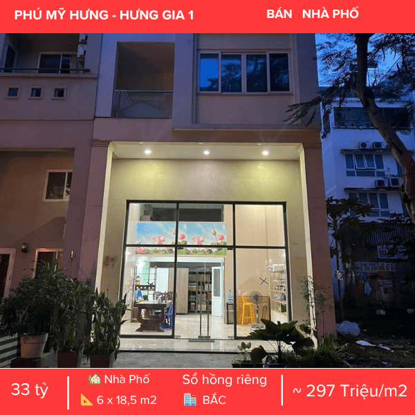 NHÀ PHỐ HƯNG GIA 1 – CÓ THANG MÁY – ĐANG CÓ HĐT 60 TRIỆU/THÁNG