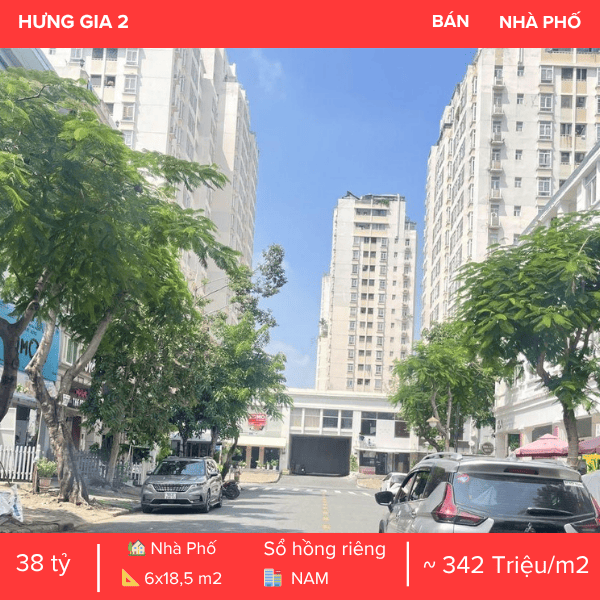 NHÀ PHỐ HƯNG GIA 2 – MẶT TIỀN PHAN KHIÊM ÍCH – TÂM ĐIỂM THƯƠNG MẠI PHÚ MỸ HƯNG