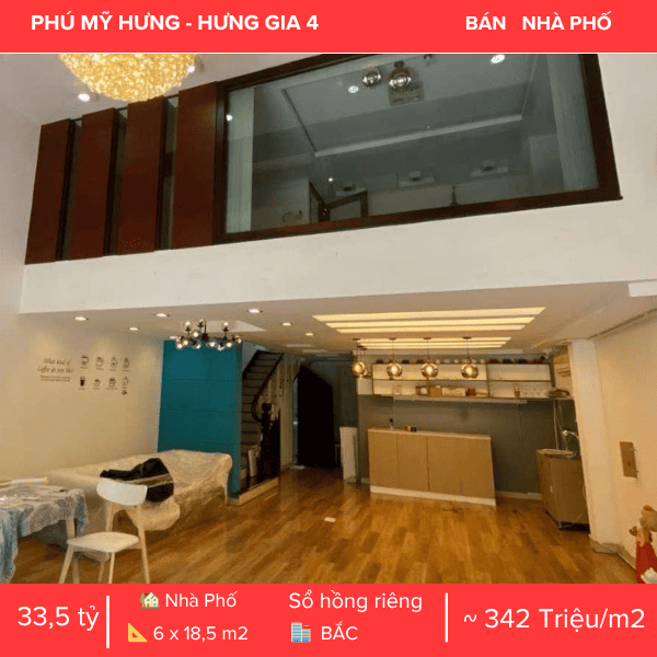 NHÀ PHỐ HƯNG GIA 4 – VỊ TRÍ ĐẸP TRUNG TÂM PHÚ MỸ HƯNG – DÒNG TIỀN SẴN CÓ